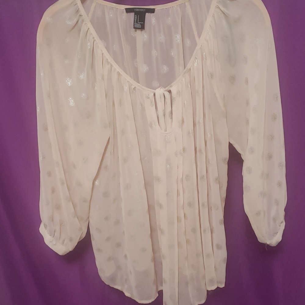 Polka dot Forever 21 top